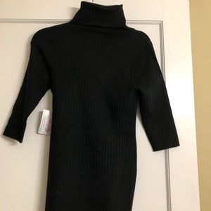 Black turtleneck dress